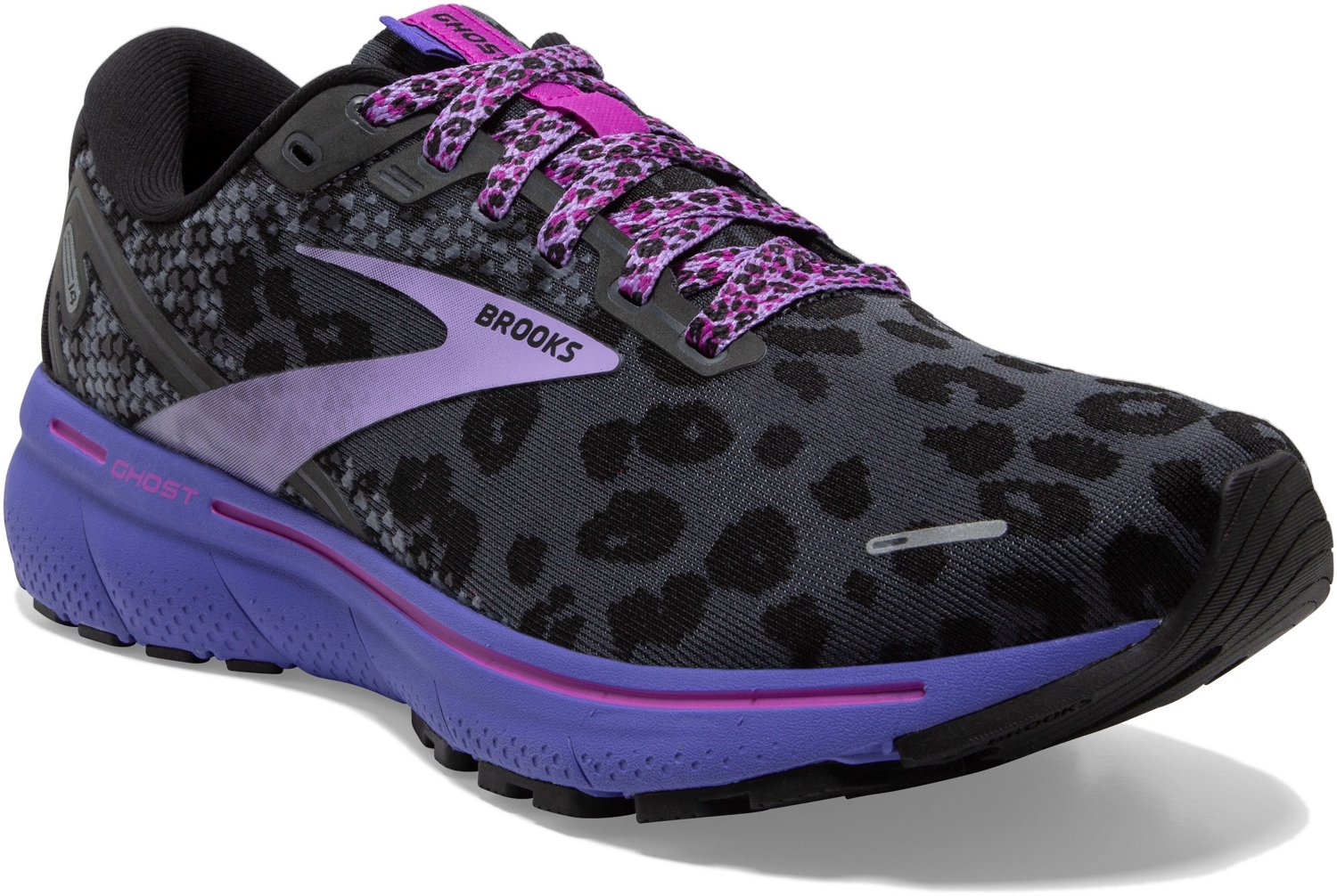 Brooks Women's Ghost 14 Electric Animal Cheetah Running Shoes | Academy