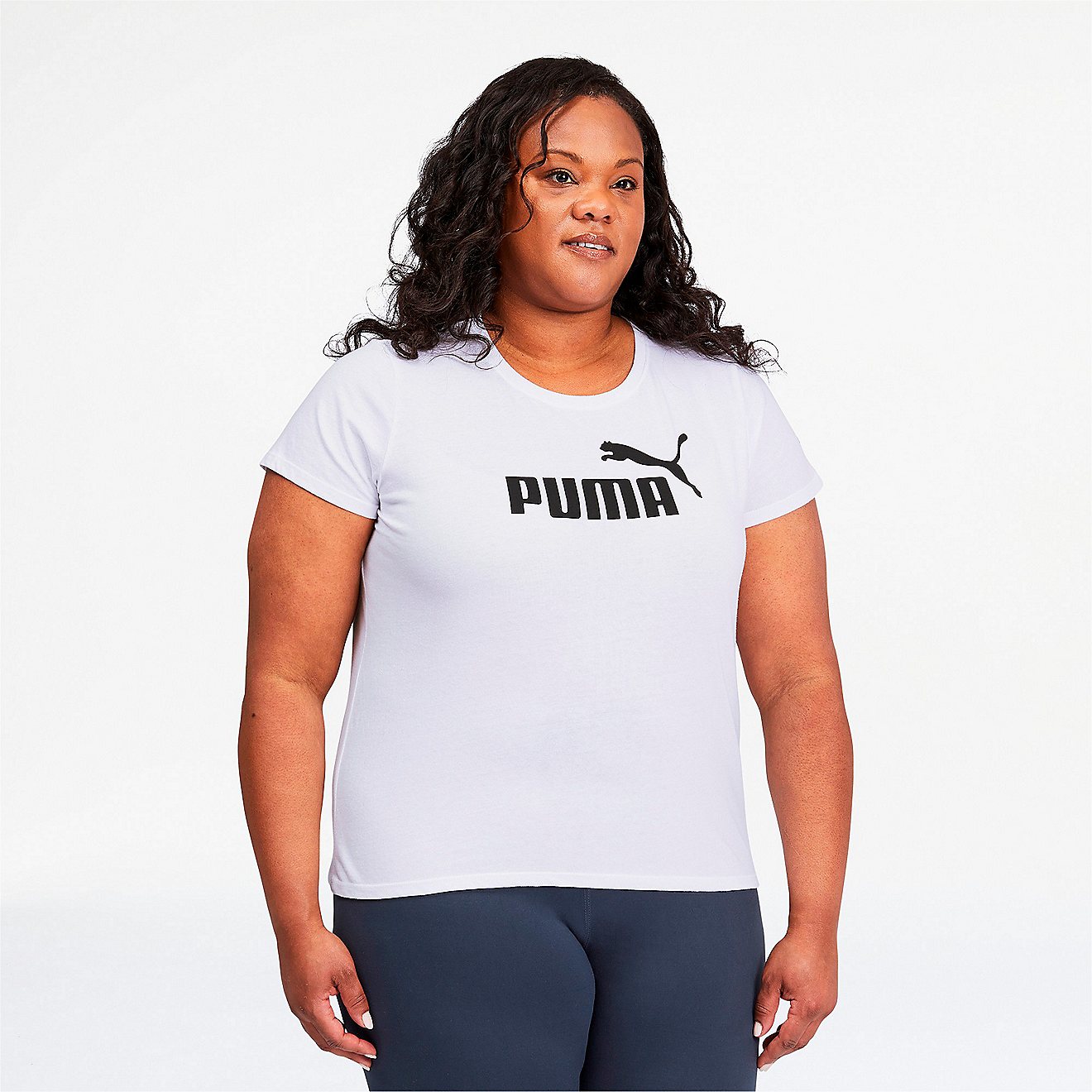 PUMA Women's Essentials Logo Plus Size Short Sleeve T-shirt                                                                      - view number 1