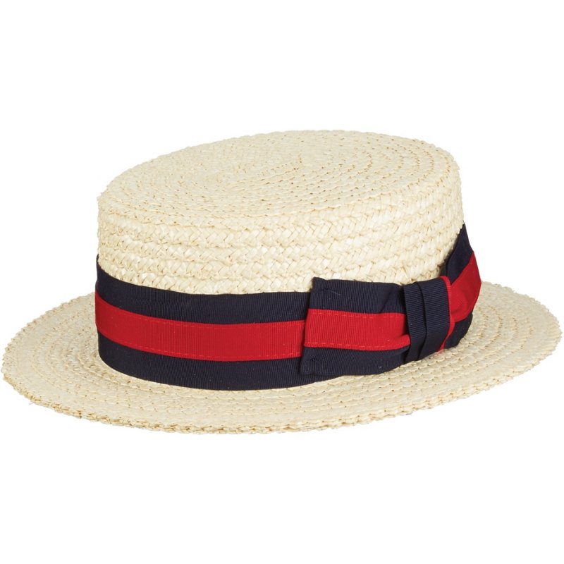 Scala Pronto Men's Braided Laichow Boater Hat White, Large - Men's Hunting/Fishing Headwear at Academy Sports