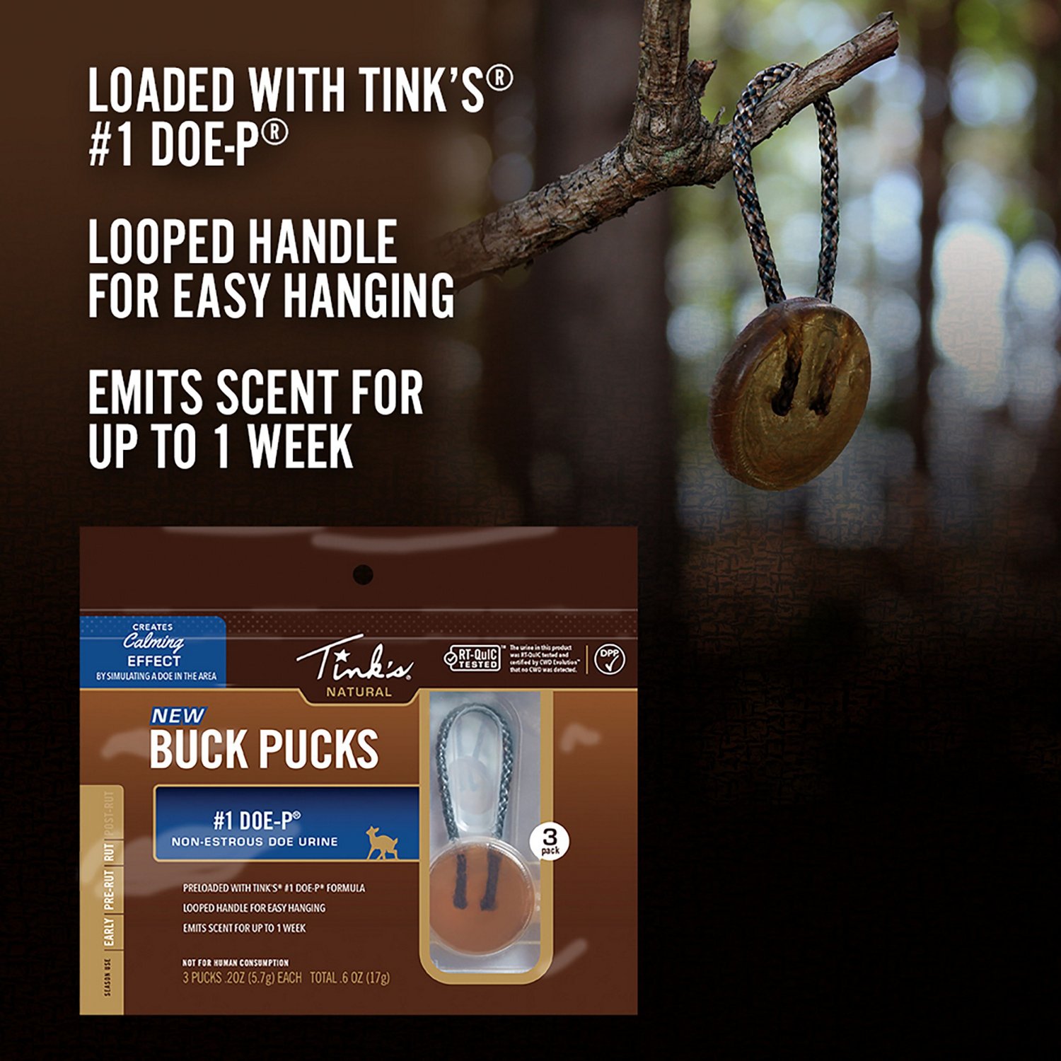 Tink's #1 Doe-P Buck Pucks 3-Pack - view number 3