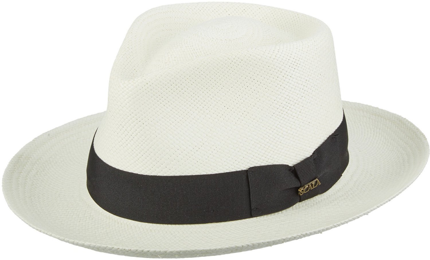 Scala Pronto Men's Hand Woven Panama C-Crown Fedora