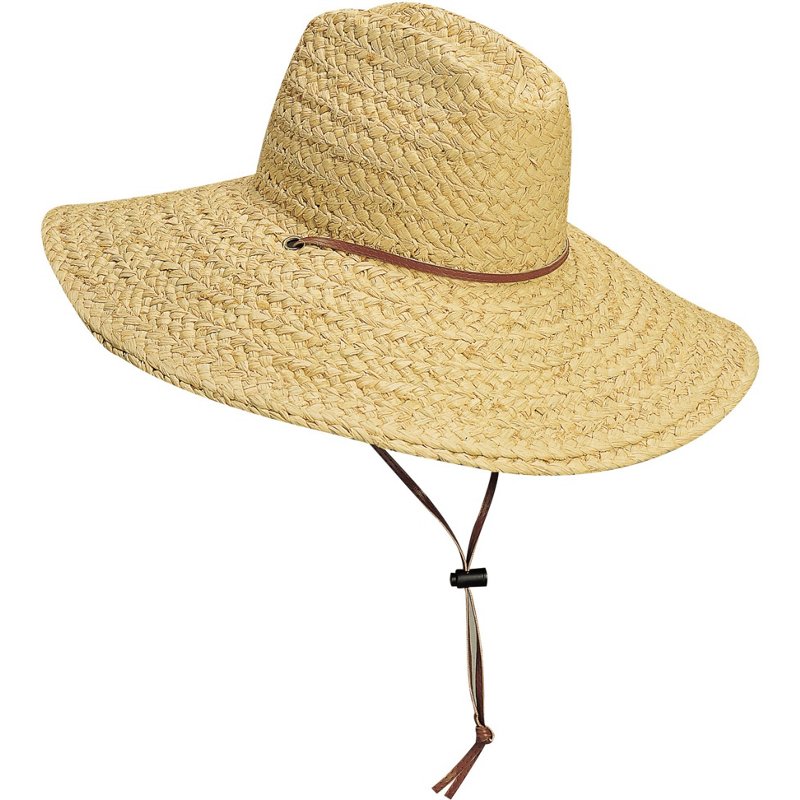Scala Men's Raffia Lifeguard Hat Beige Light, Small/Medium - Men's Hunting/Fishing Headwear at Academy Sports