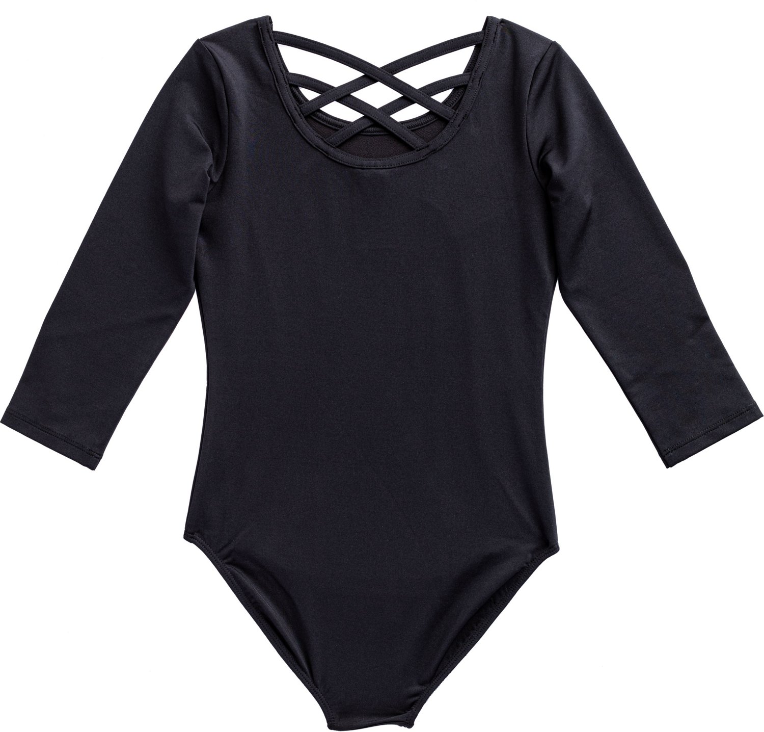 Rainbeau Moves Girls' Criss Cross Strap 3/4 Sleeve Leotard - view number 2