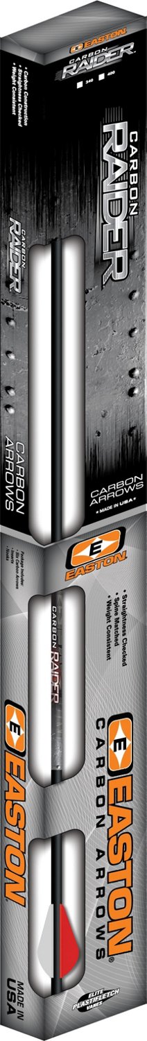 Easton Archery Raider 400 2 in Bully Vane Arrows 6Pack Academy