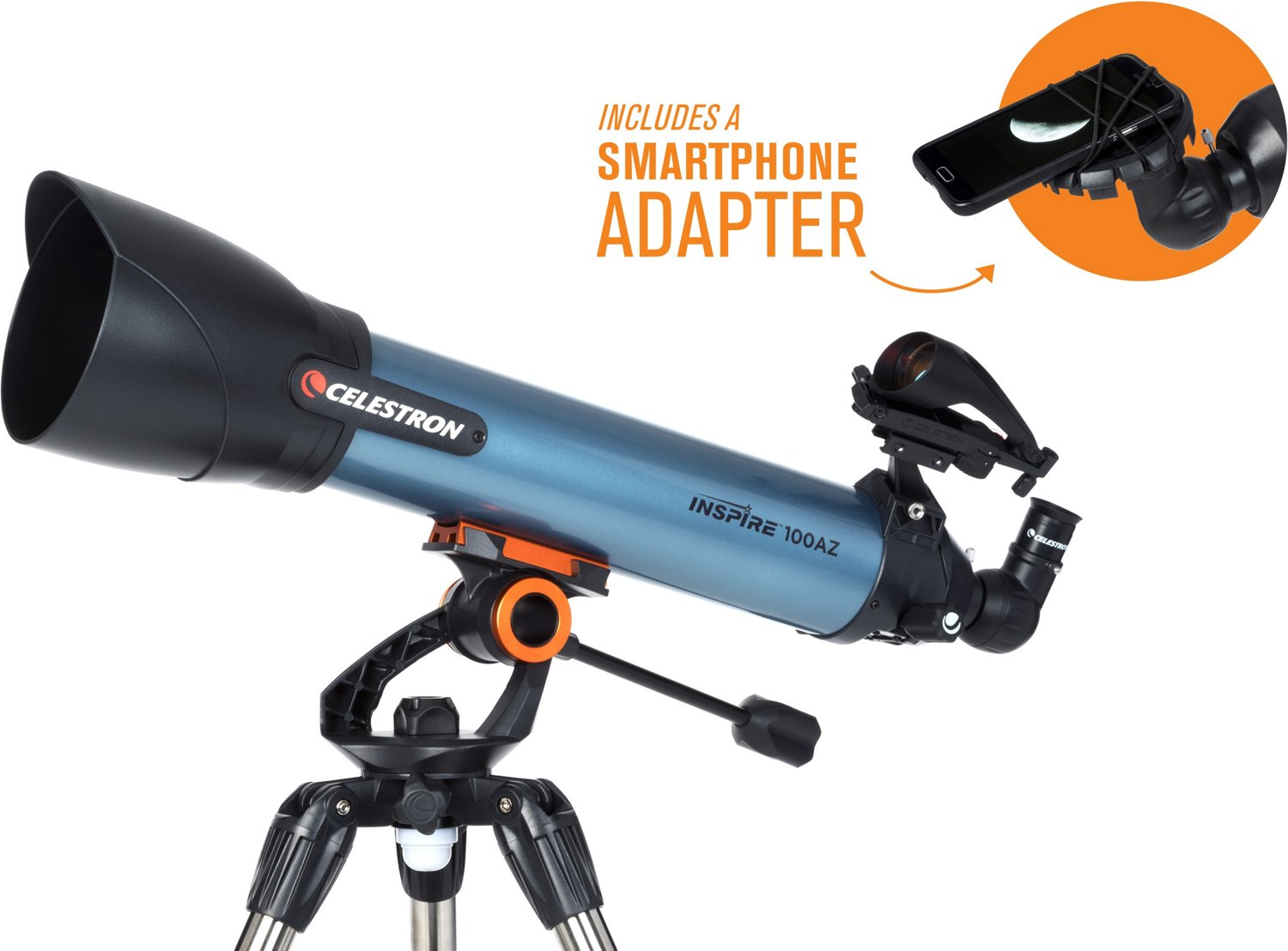 Celestron Inspire 100AZ Refractor Telescope                                                                                      - view number 2