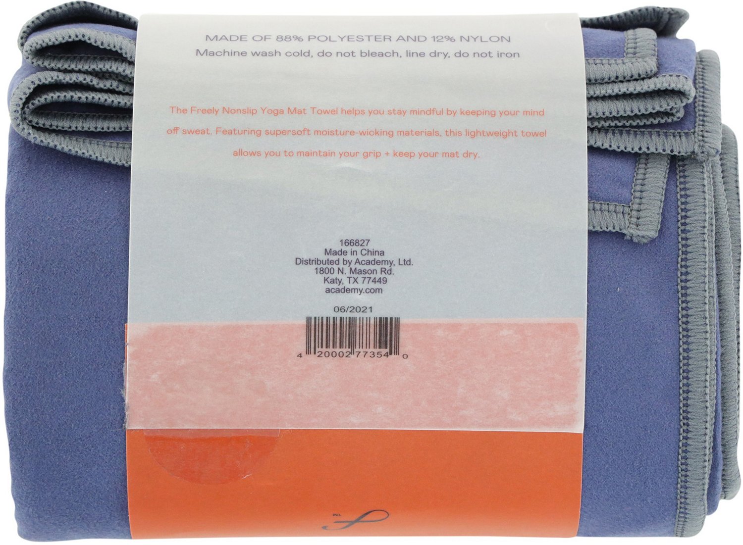 Freely Non Slip Yoga Mat Towel Academy