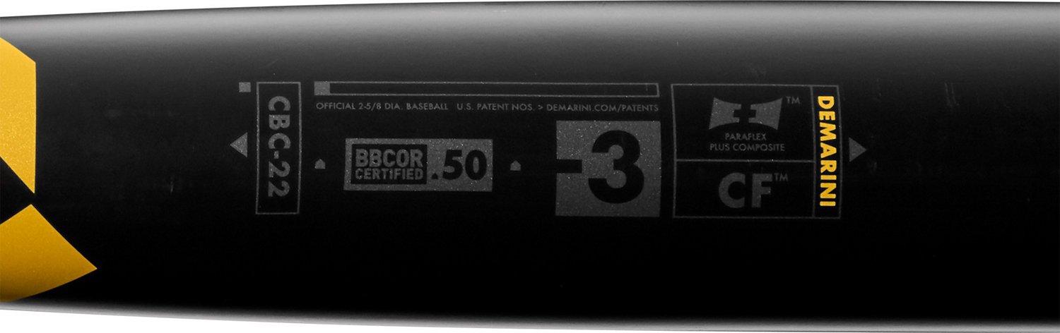 DeMarini Adults' CF Baseball Bat (-3)                                                                                            - view number 8