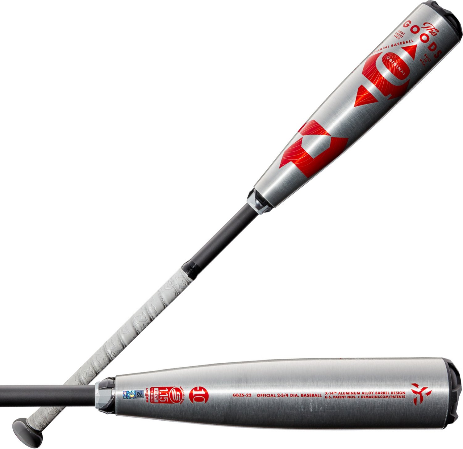 DeMarini Adults' The Goods 2022 Composite Baseball Bat (10) Academy
