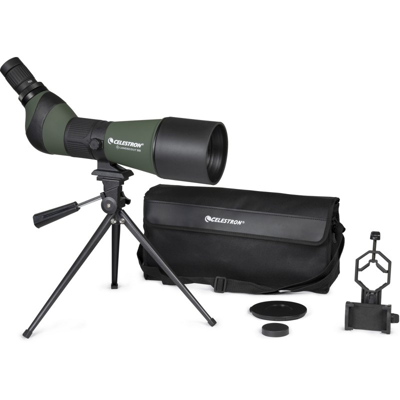 Celestron LandScout Spotting Scope with Table-Top Tripod and Smartphone Adapter
