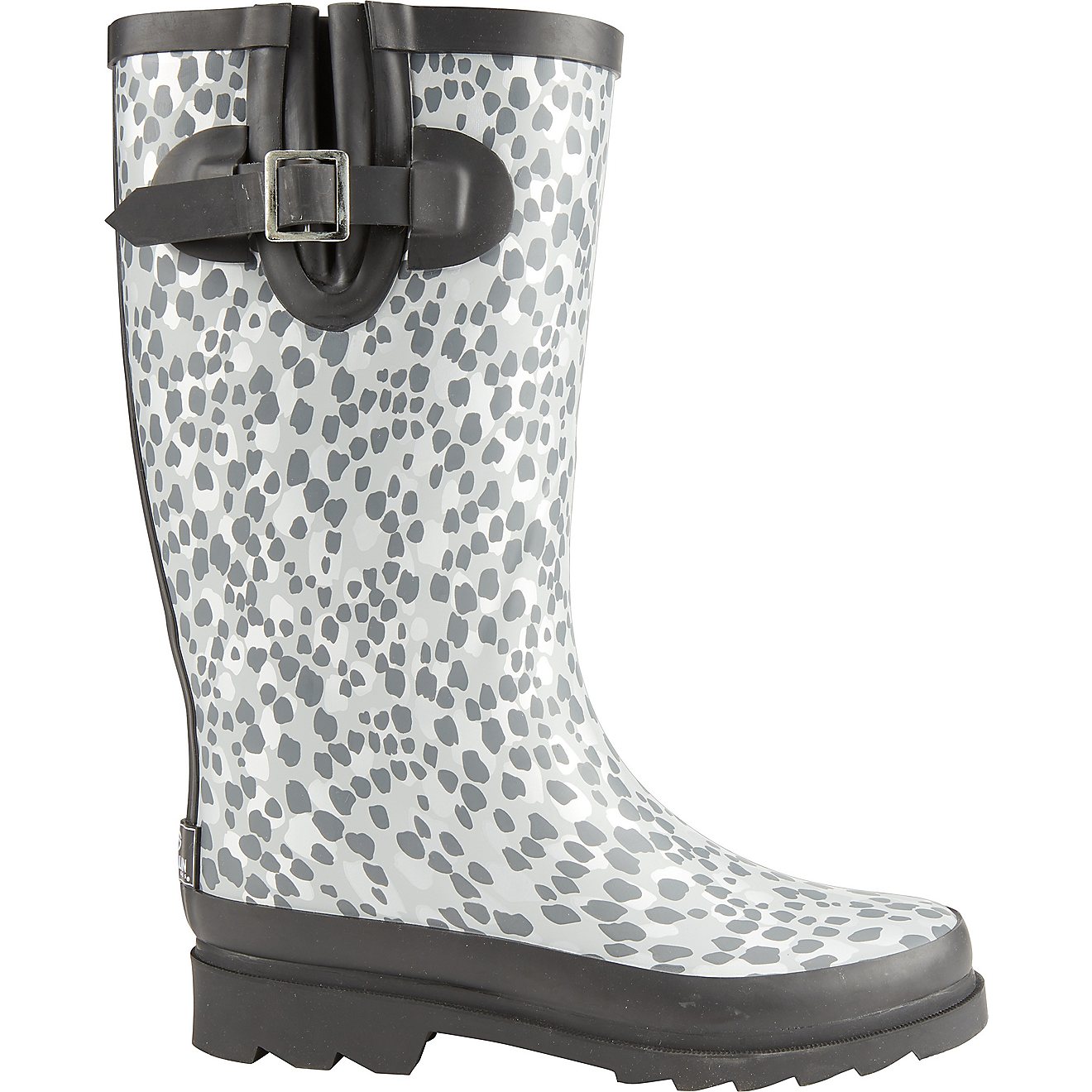 Magellan Outdoors Women's Silver Animal Calf Rubber Boots                                                                        - view number 1