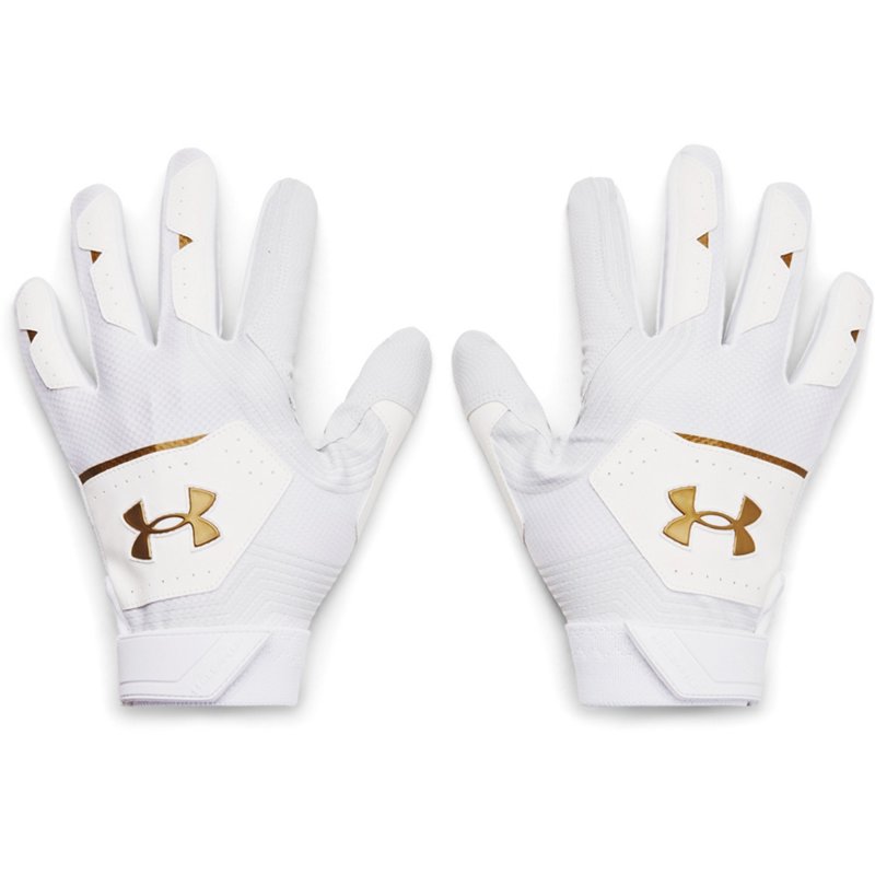 Under Armour Men’s Clean Up 21 Baseball Batting Gloves White/White, Medium – Batting Gloves at Academy Sports