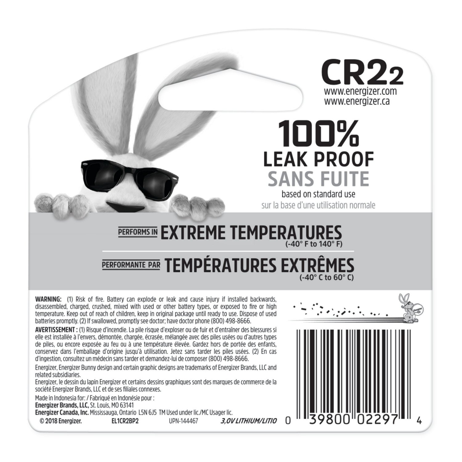 Energizer® CR2 Lithium Specialty Batteries 2-Pack - view number 2