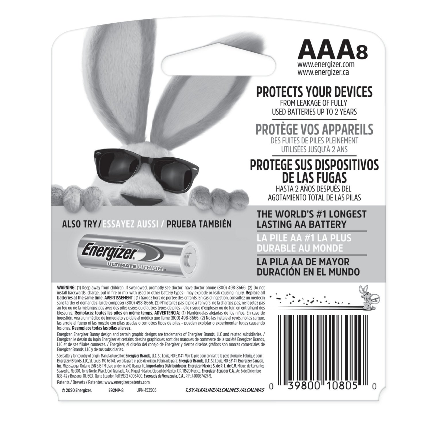 Energizer® Max AAA Batteries 8-Pack - view number 2