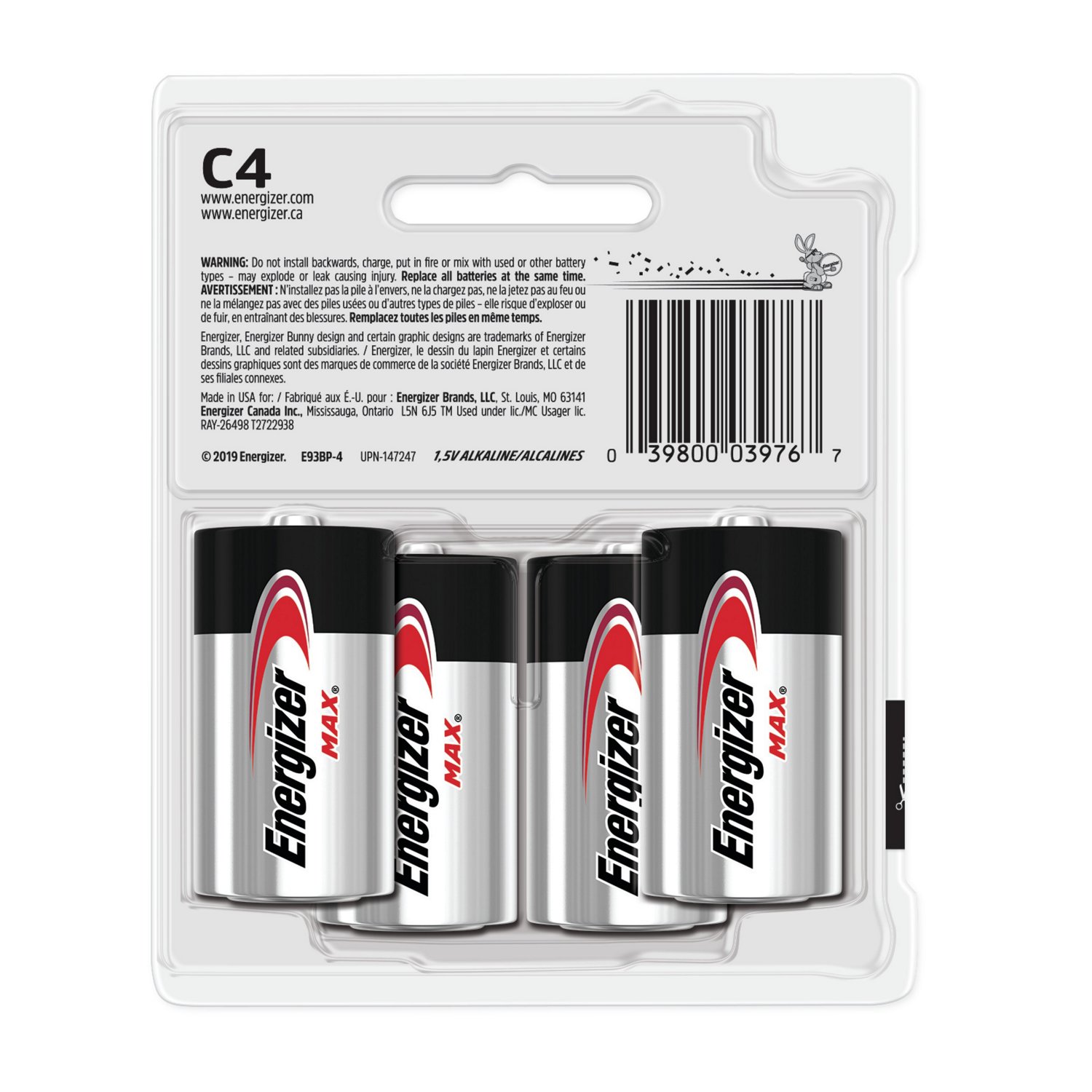 Energizer® Max C Batteries 4-Pack - view number 2