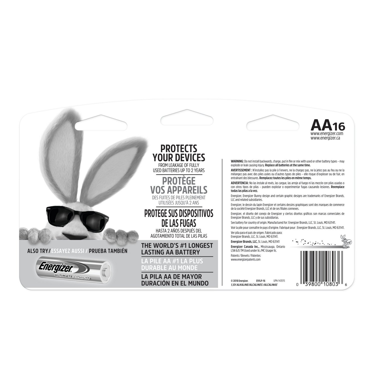 Energizer® AA Alkaline Batteries 16-Pack - view number 2