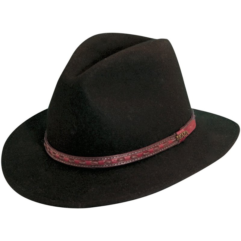Scala Men's Wool Richmond Hat Black, X-Large - Men's Hunting/Fishing Headwear at Academy Sports