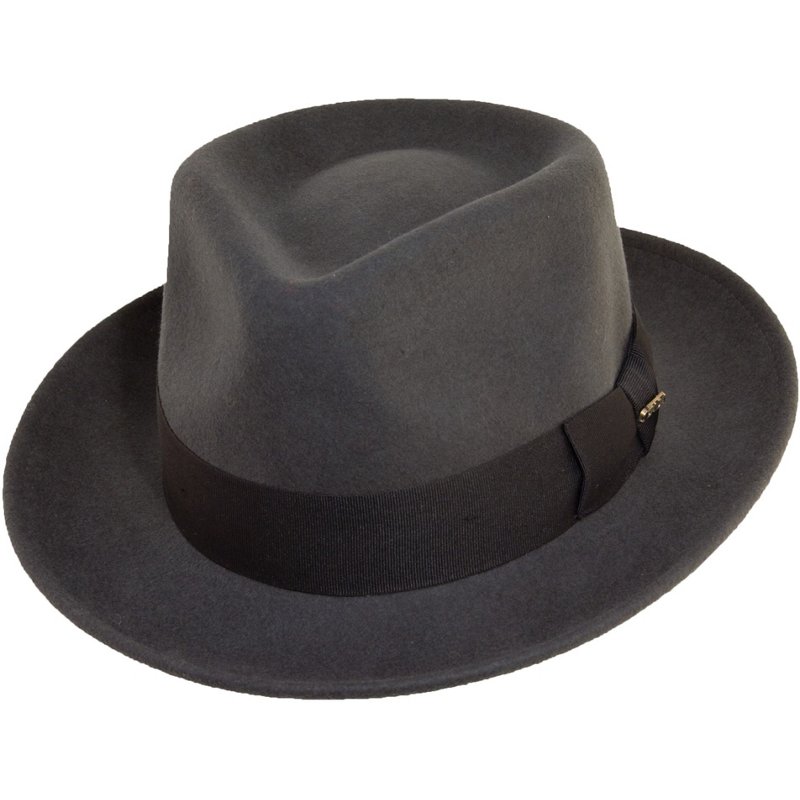 Scala Men's Wool Fedora Hat Gray, Large - Men's Hunting/Fishing Headwear at Academy Sports