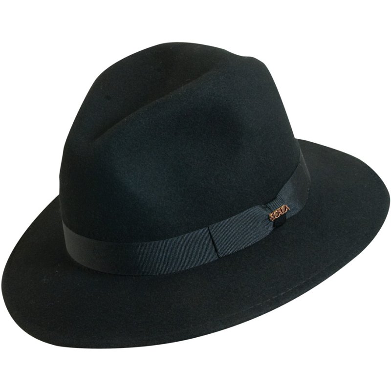 Scala Men's Wool Norfolk Hat Black, Large - Men's Hunting/Fishing Headwear at Academy Sports