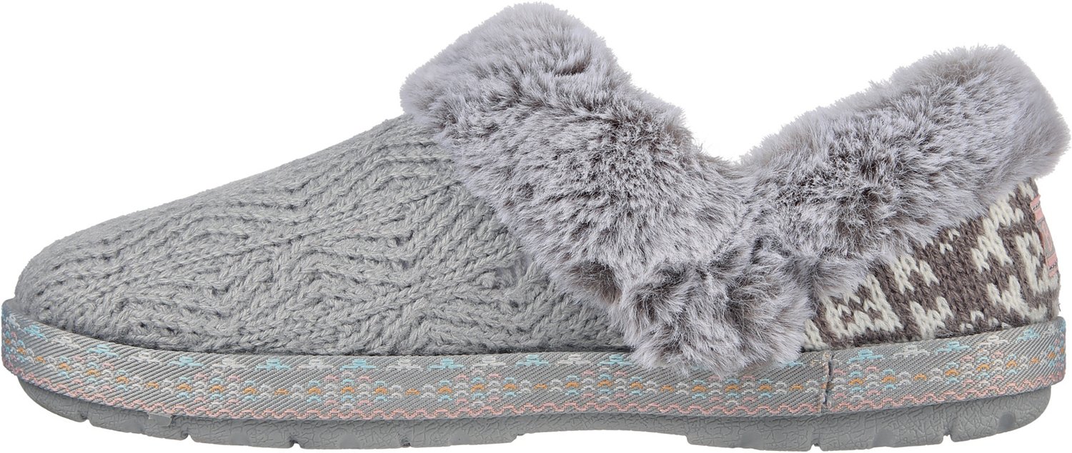 SKECHERS Women's BOBS Too Cozy Slippers Academy