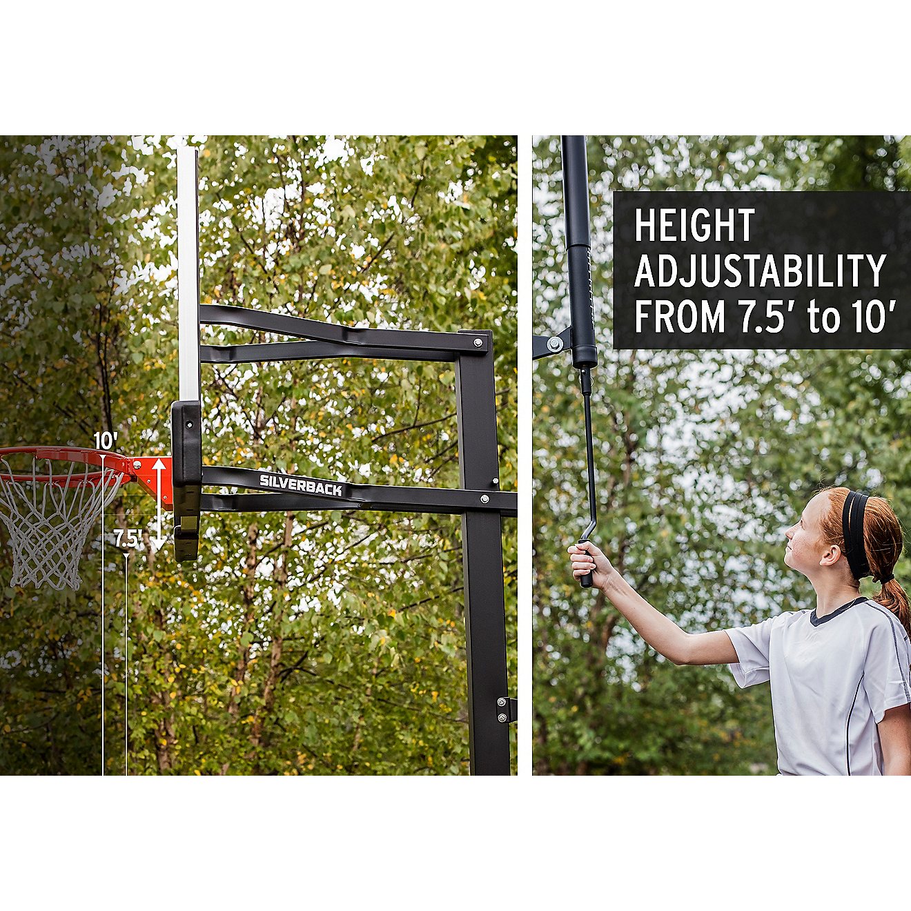 Silverback 54 in Inground Tempered-Glass Basketball Hoop                                                                         - view number 2