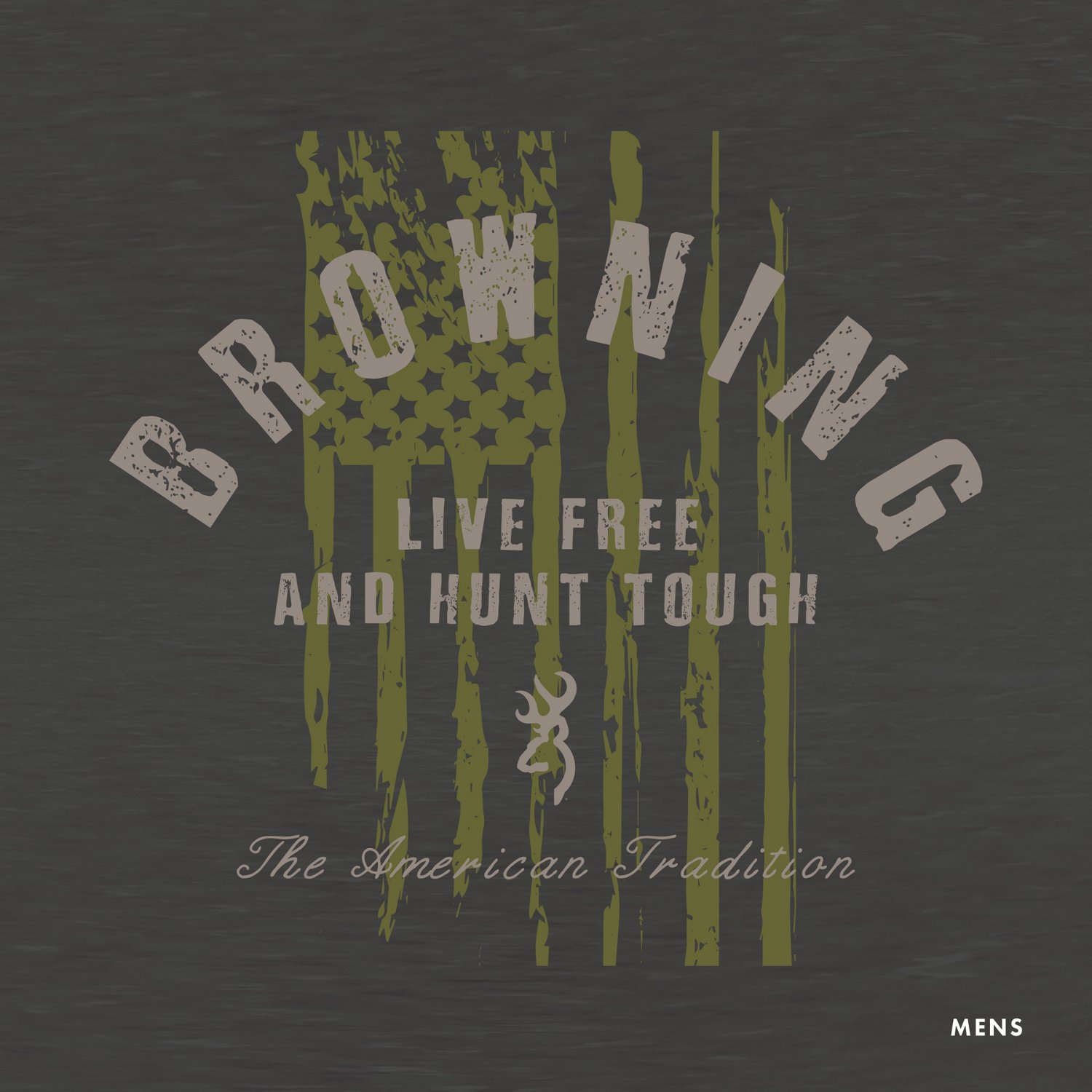 Browning Men’s Hunt Tough Graphic T-shirt - view number 3