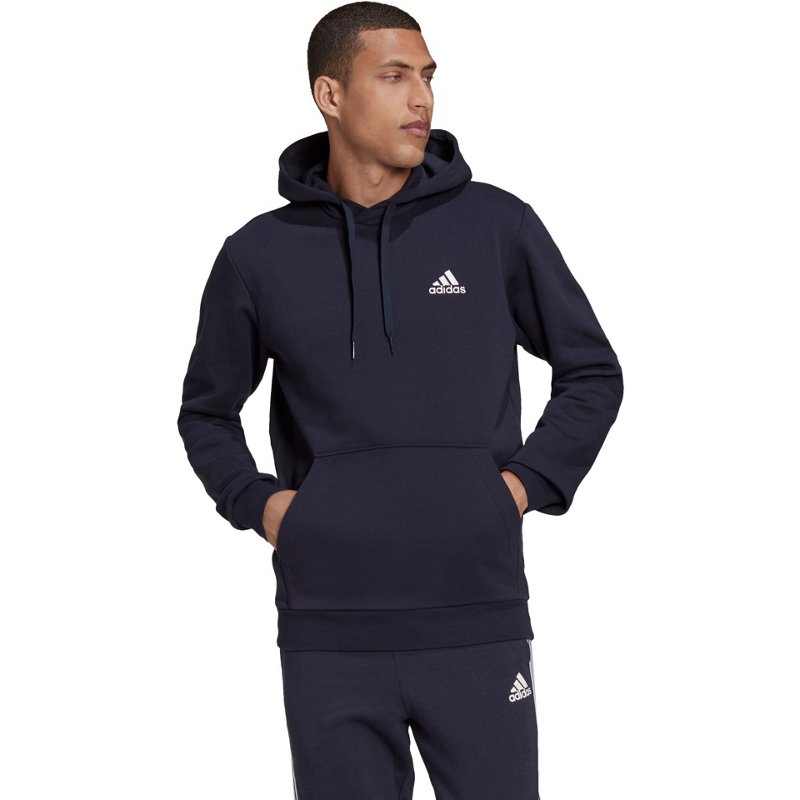 adidas Men's Feel Cozy Pullover Hoodie Navy Blue, Medium - Men's Athletic Fleece at Academy Sports