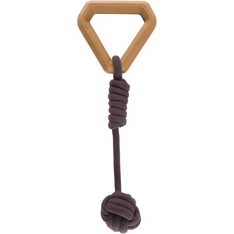 Carhartt Rubber Handle Monkey Fist Dog Pull Brown/Brown - Pet Shelters/Bedding/Carr at Academy Sports