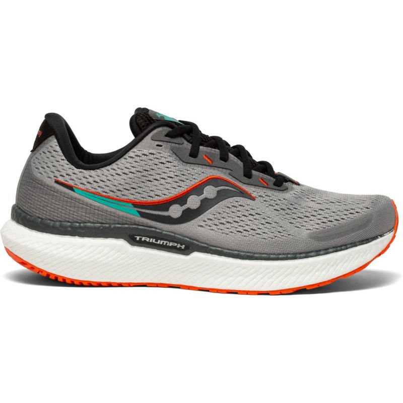 Saucony Men’s Triumph 19 Running Shoes Gray/Orange, 10 – Men’s Running at Academy Sports