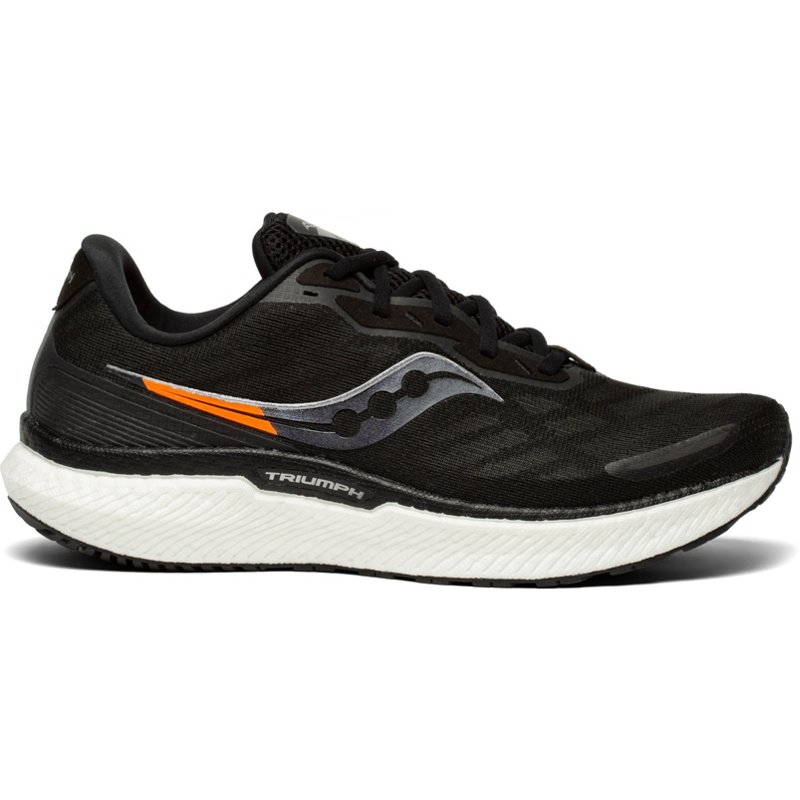 Saucony Men’s Triumph 19 Running Shoes Black/White, 10 – Men’s Running at Academy Sports