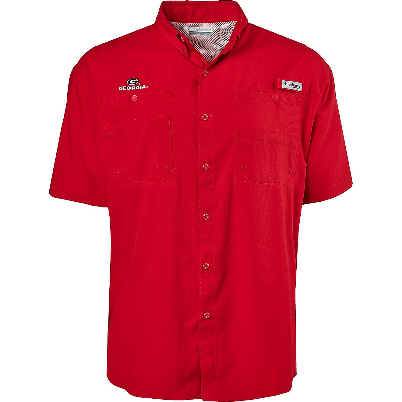 Columbia Sportswear Men’s Big and Tall University of Georgia Tamiami Button-Up Shirt                                           - view number 1