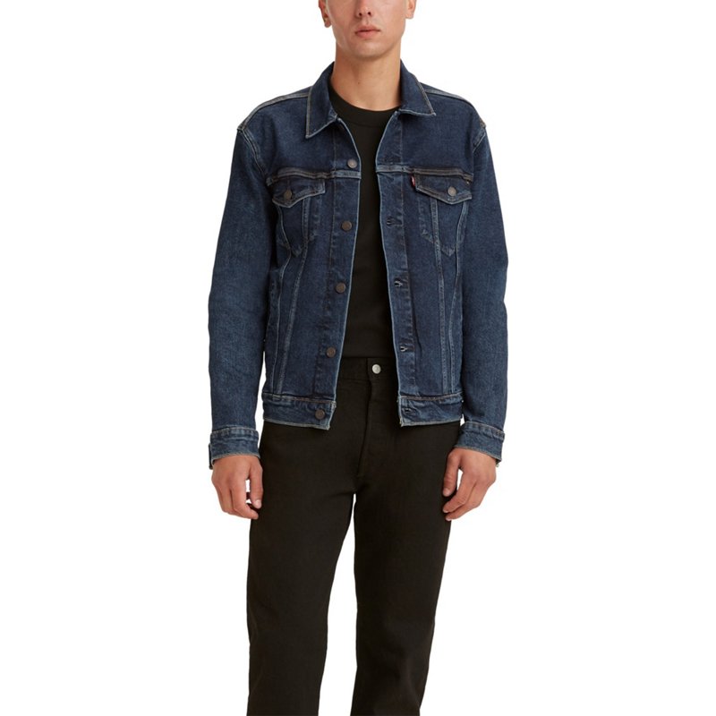 Levi's Men's Trucker Jacket Blue, Medium - Mens L.s. Woven Tops at Academy Sports product image