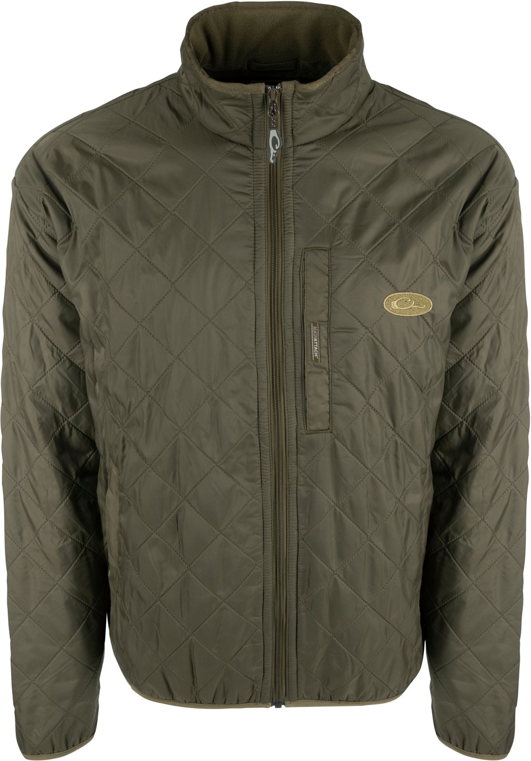 Drake Waterfowl Men’s Delta FleeceLined Quilted FullZip Jacket Academy