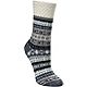 Magellan Outdoors Women's Lodge Metallic Nordic Stripe Mid Calf Socks                                                            - view number 1 selected