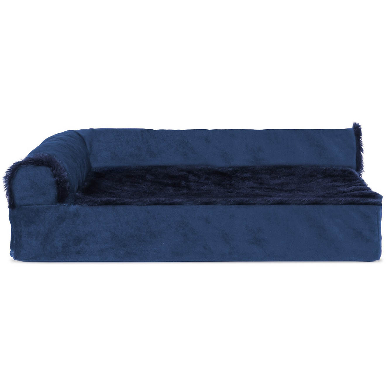 FurHaven Deluxe Velvet Chaise Lounge Medium Pet Bed                                                                              - view number 1