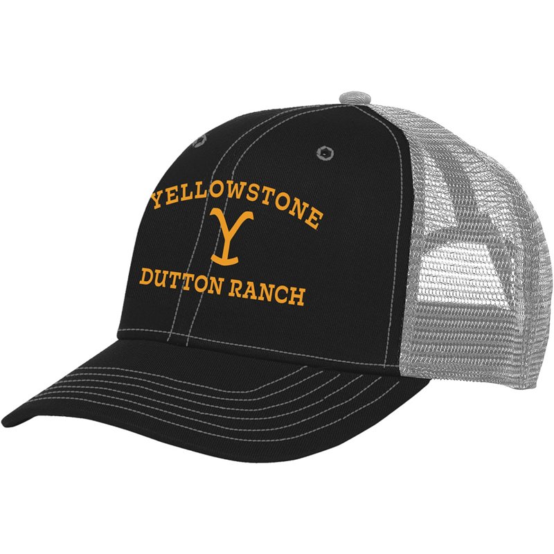 Changes Adults' Yellowstone Dutton Ranch Trucker Hat Black - Men's Hunting/Fishing Headwear at Academy Sports product image