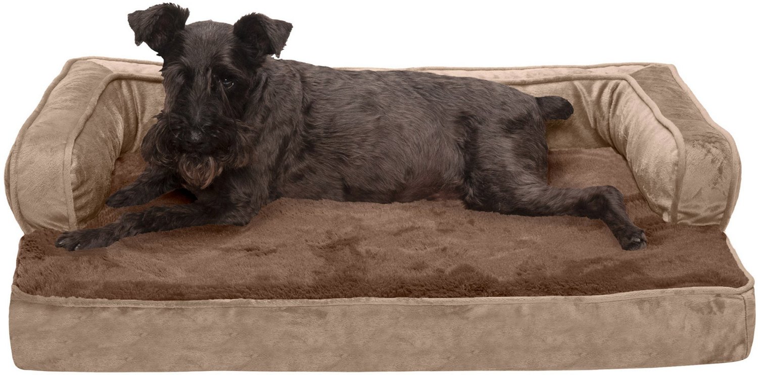 FurHaven Plush Velvet Comfy Couch Orthopedic Medium Sofa Pet Bed - view number 2