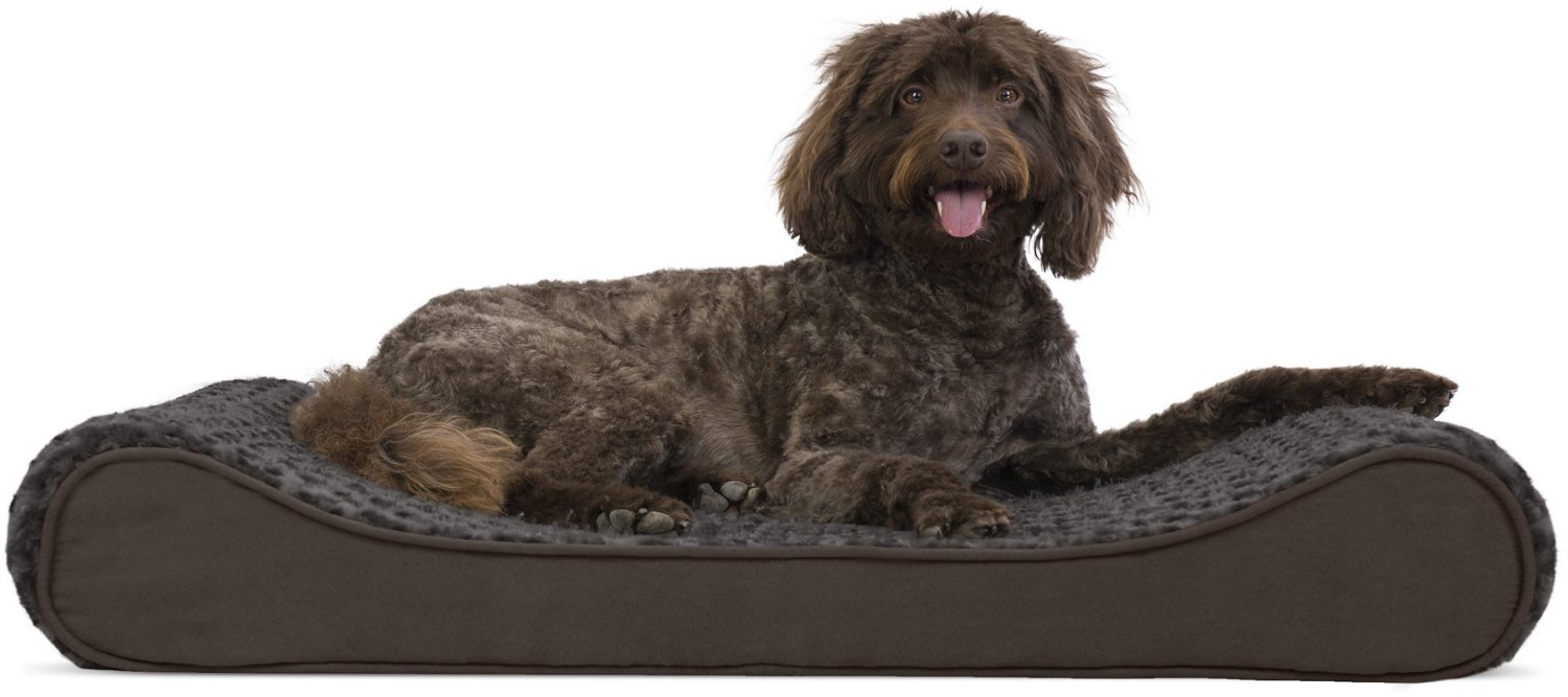 FurHaven Ultra Plush Large Luxe Lounger Pet Bed Academy