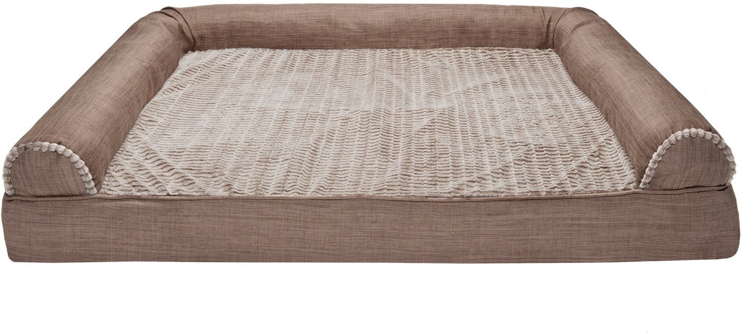 FurHaven Jumbo Plus Luxe Fur Pet Dog Bed Academy