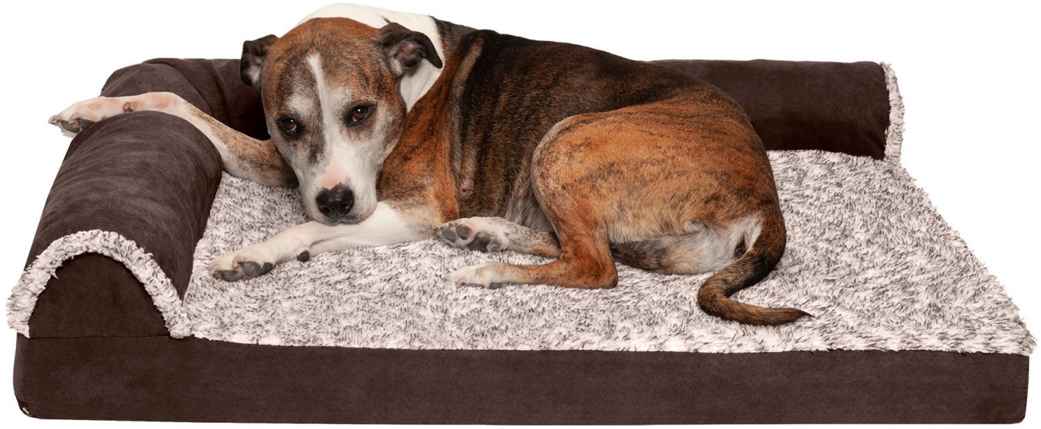 FurHaven Deluxe Suede Chaise Lounge Large Dog Bed - view number 2