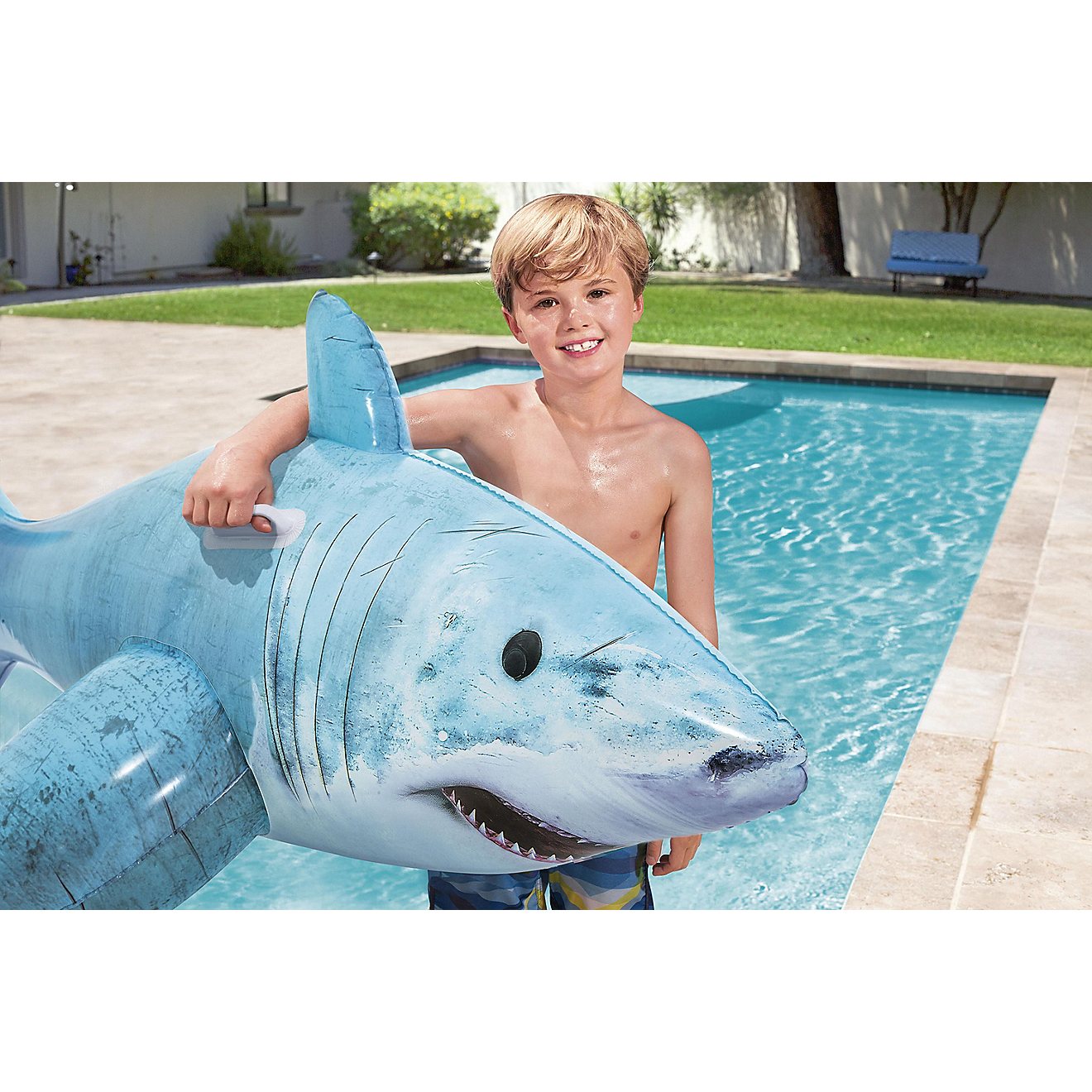 H2OGO! Realistic Shark Ride-On Pool Inflatable                                                                                   - view number 2