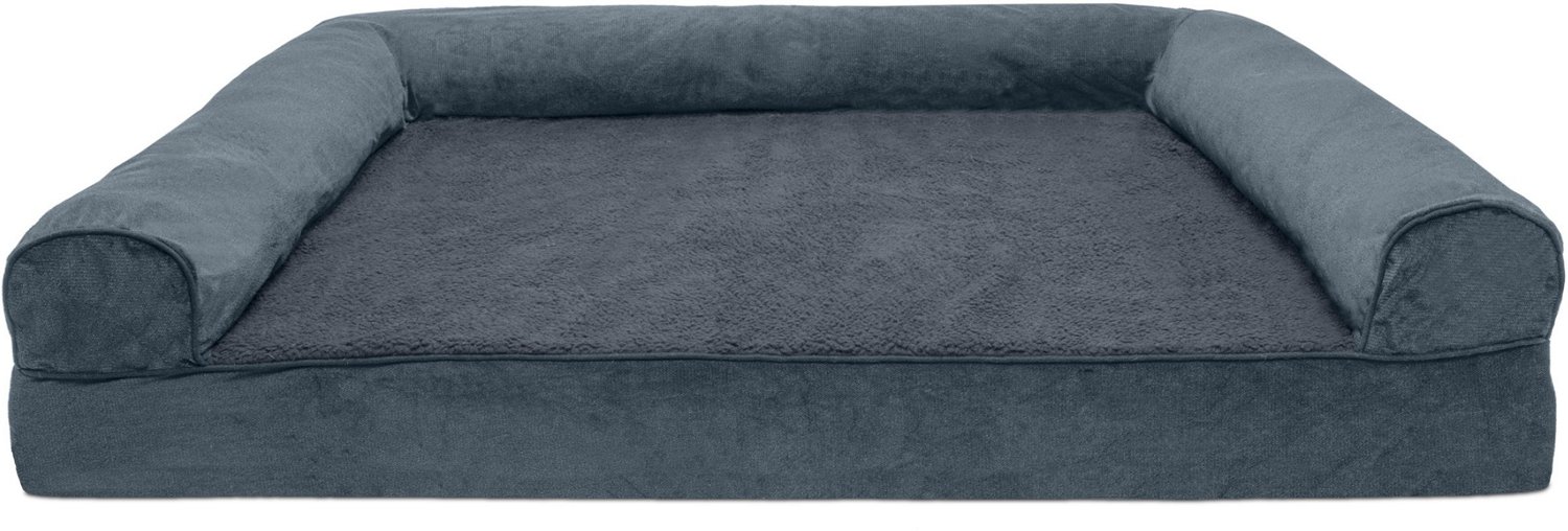 FurHaven Jumbo Plus Faux Fleece Pet Dog Bed Academy