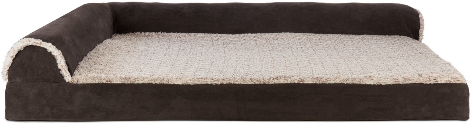 FurHaven Deluxe Suede Chaise Lounge Jumbo Pet Bed