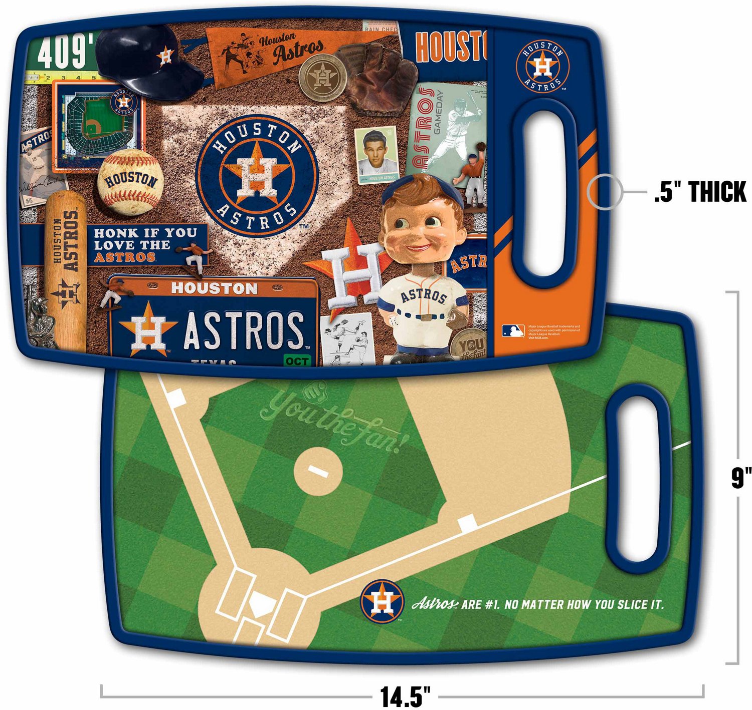 YouTheFan Houston Astros Retro Series Cutting Board