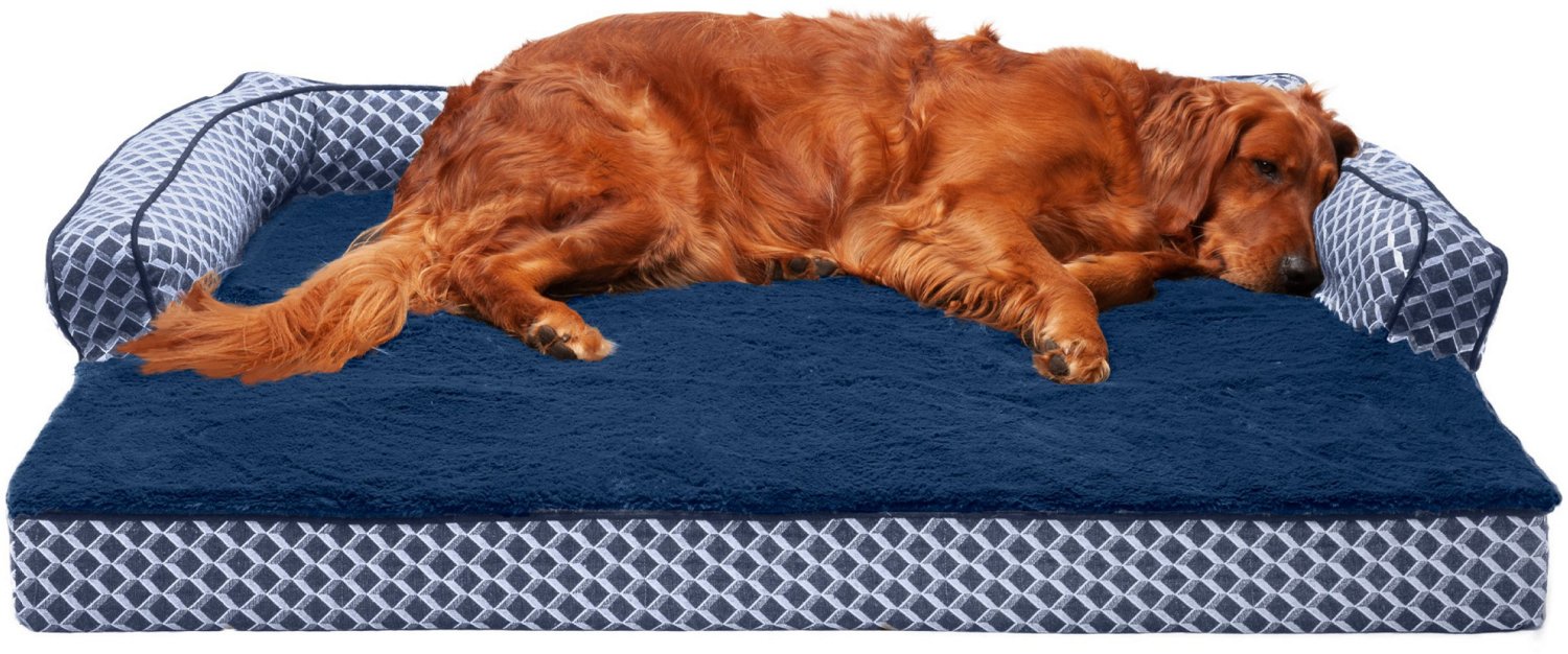 FurHaven Plush Decor Comfy Couch Orthopedic Jumbo Sofa Pet Bed - view number 2