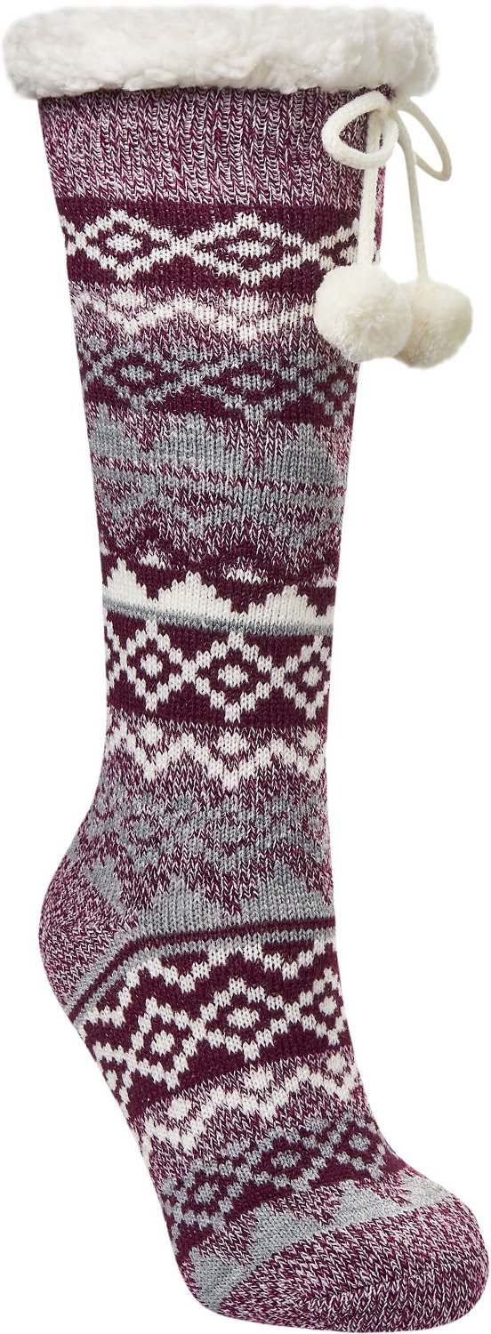 Magellan Outdoors Women's Aztec Stripe Long Stocking Socks | Academy