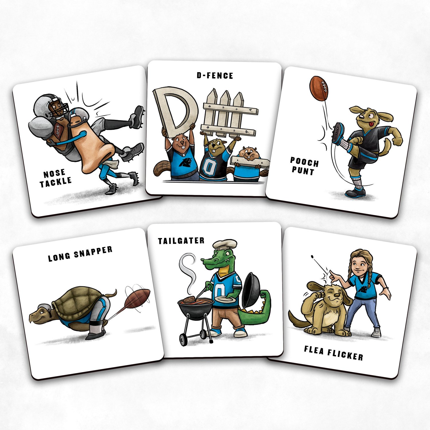 YouTheFan Carolina Panthers Memory Match Game
