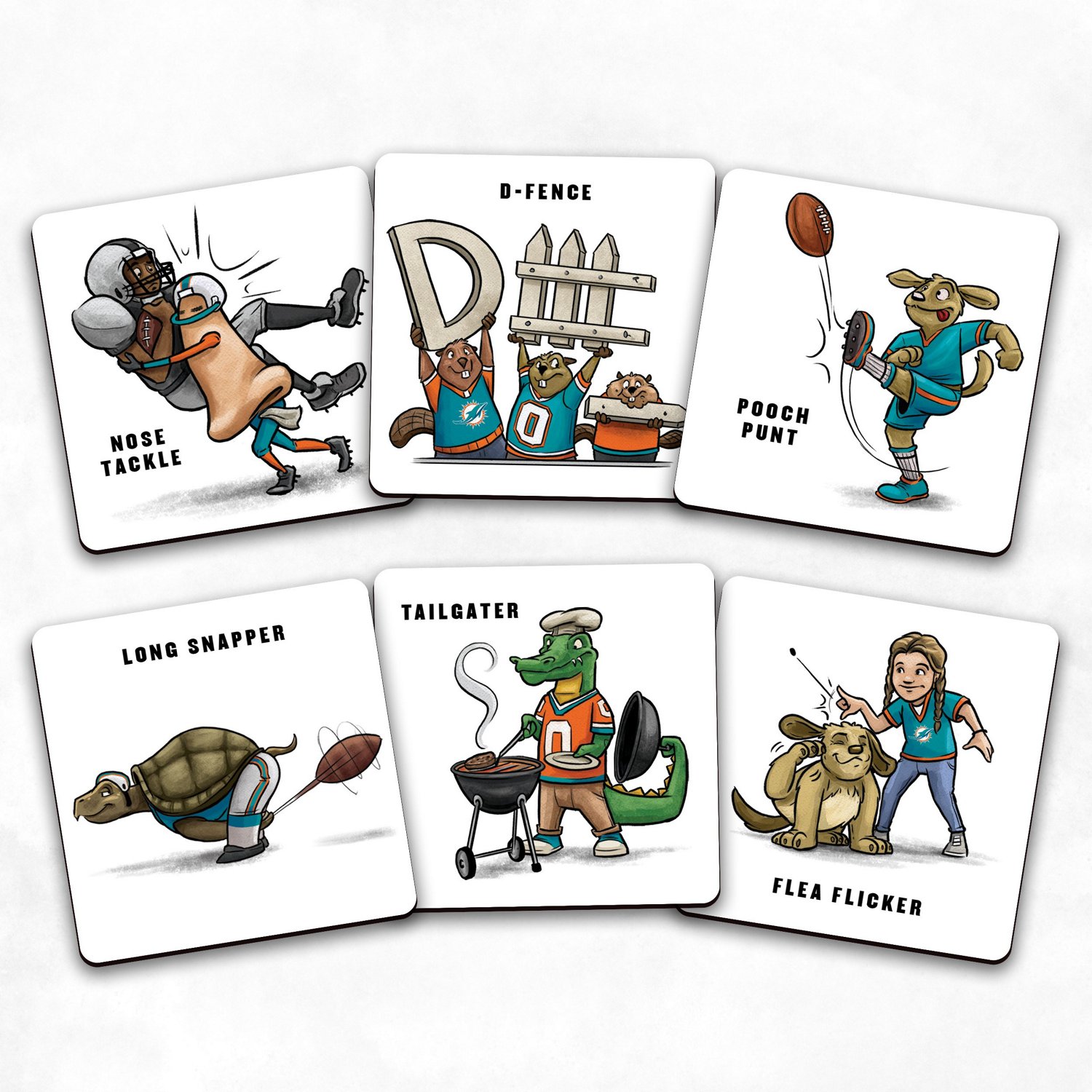 YouTheFan Miami Dolphins Memory Match Game                                                                                       - view number 3