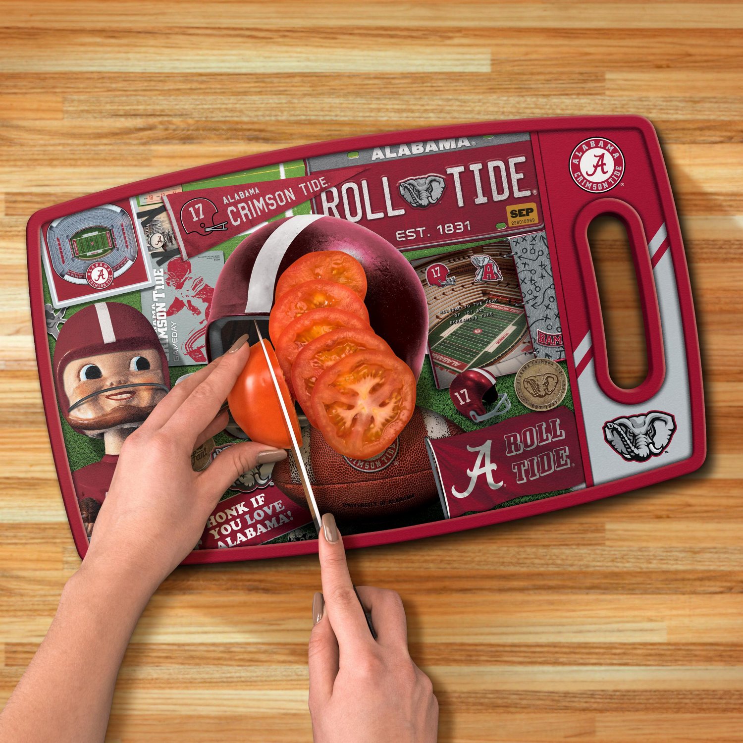 YouTheFan University Of Alabama Retro Series Cutting Board