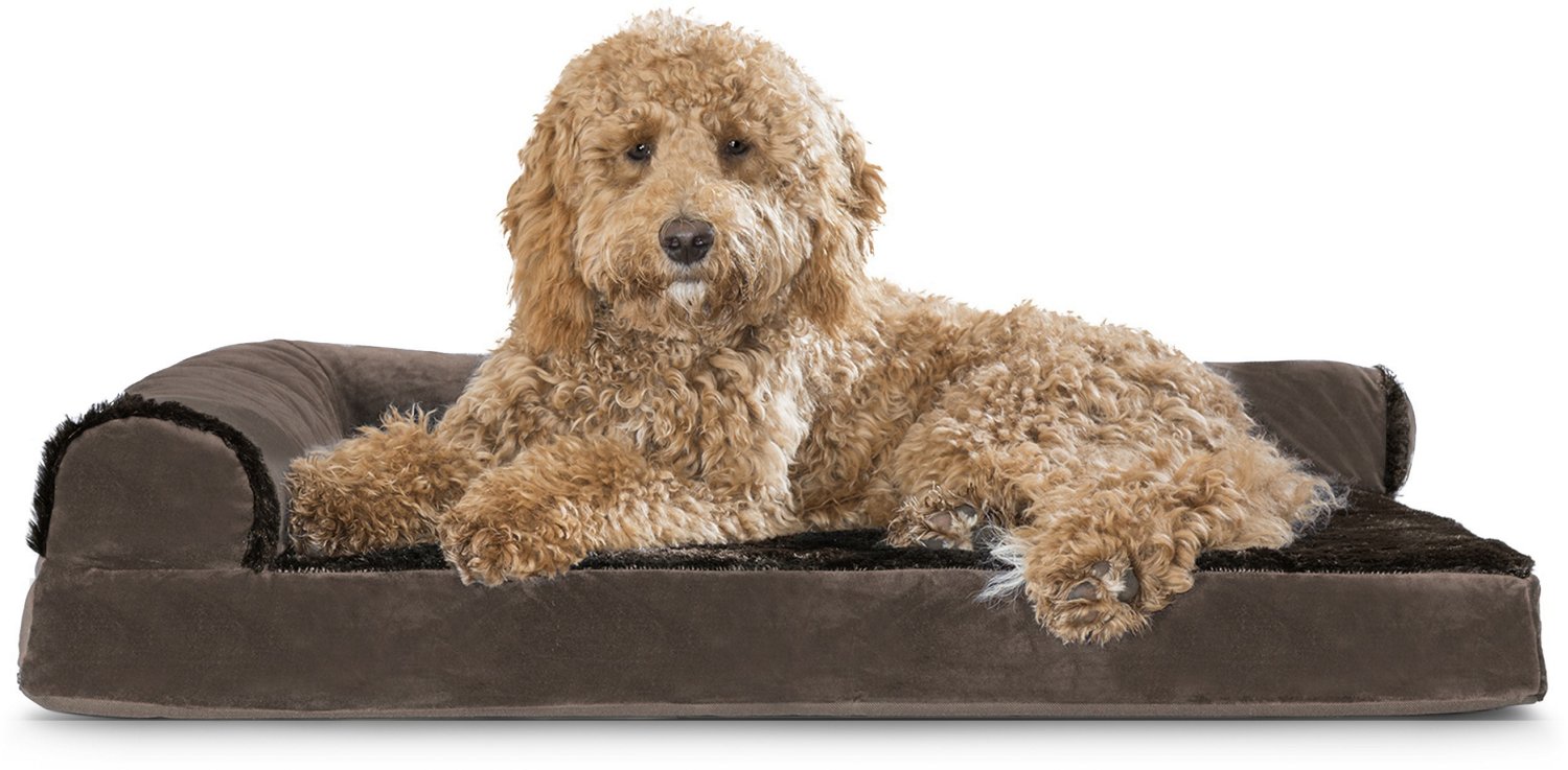 FurHaven Deluxe Velvet Chaise Lounge Large Pet Bed - view number 2