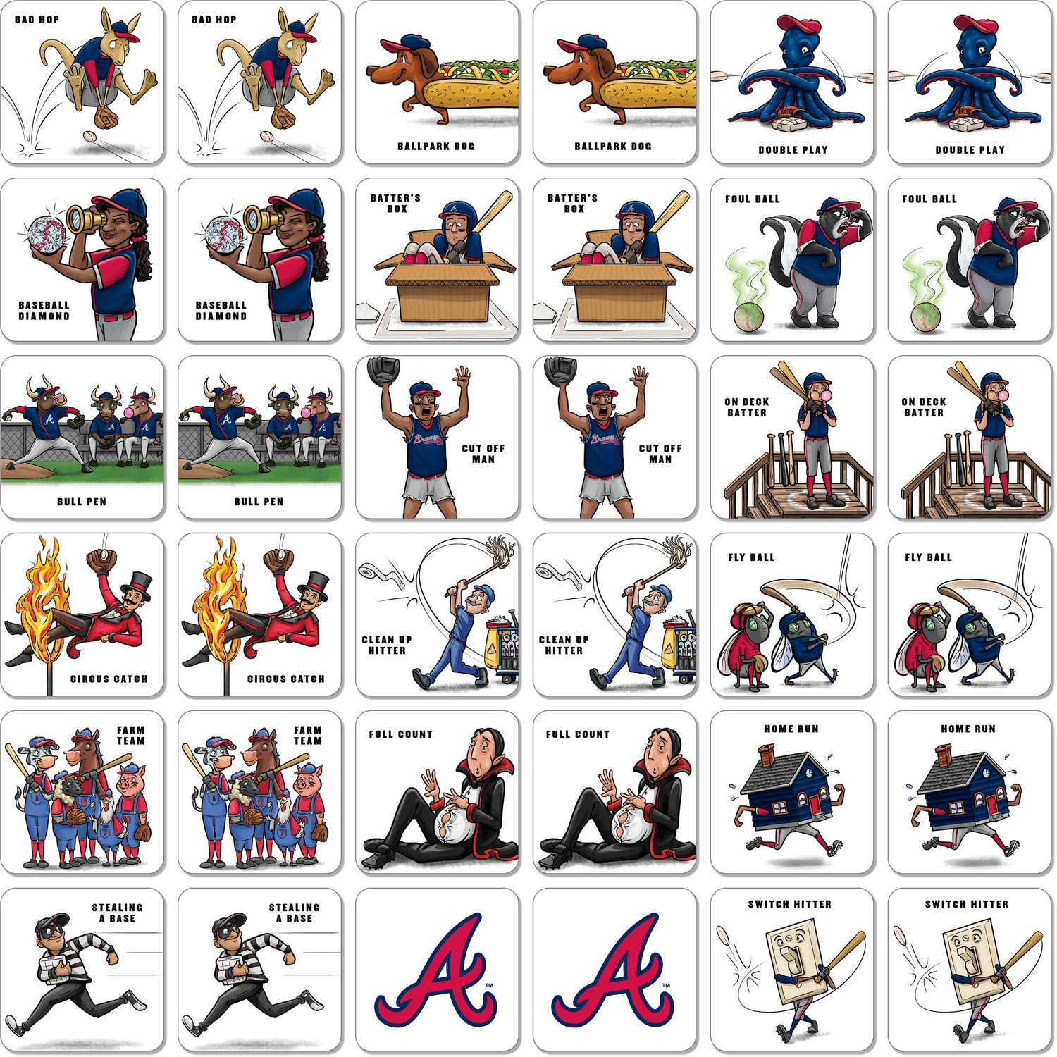 YouTheFan Atlanta Braves Memory Match Game - view number 2